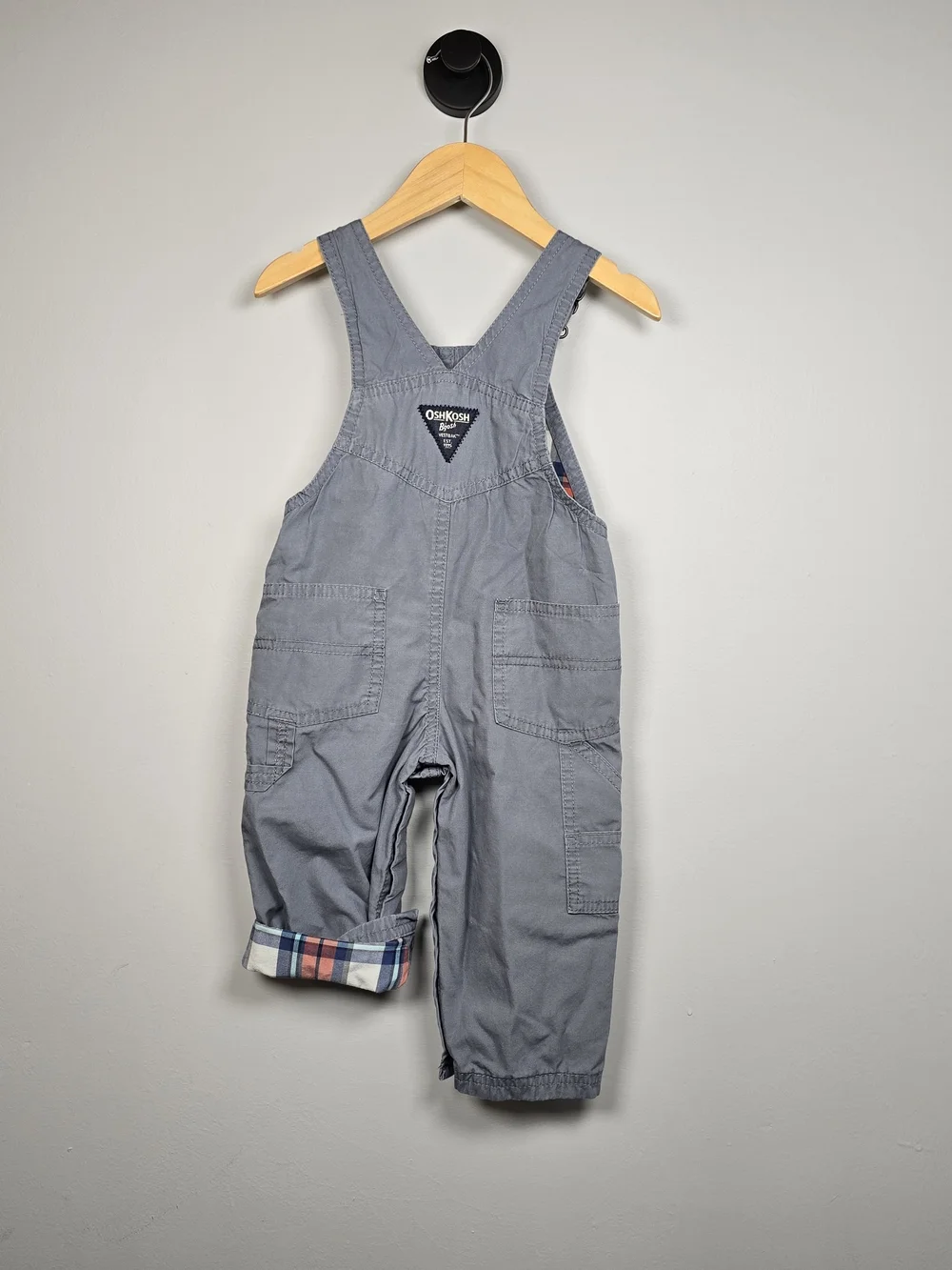OshKosh B'gosh Boys' Gray Cotton Overalls